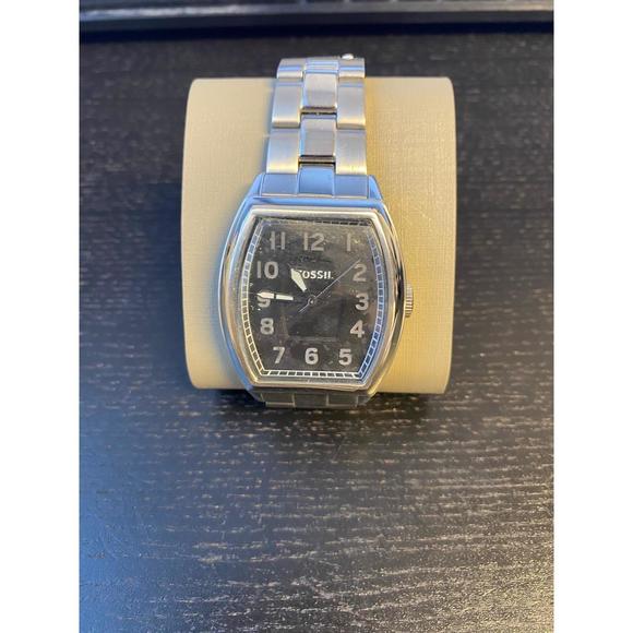 Fossil Men's Narrator Black Dial Stainless Steel Watch - Picture 2 of 4